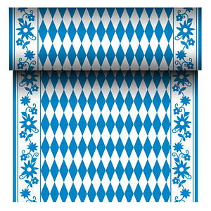 Image PAPSTAR Tischläufer ROYAL Collection 88159 blau, weiß 40,0 cm x 24,0 m