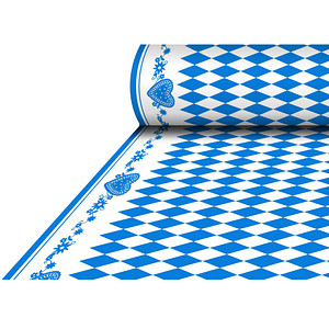 Image PAPSTAR Tischdecke 84501 blau, weiß 118,0 cm x 25,0 m