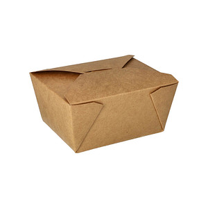 Image PAPSTAR Lunchbox "pure", 750 ml, braun
