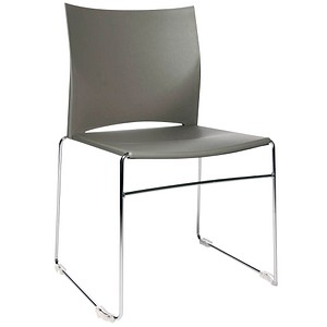 Image 4 Topstar Besucherstühle W-Chair CH490-3 grau Kunststoff