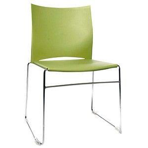 Image 4 Topstar Besucherstühle W-Chair CH490-5 grün Kunststoff
