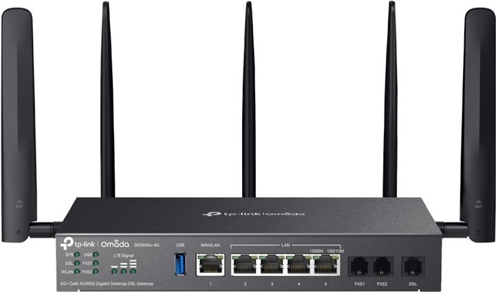 Image TP-LINK Omada 4G+ Cat6 AX3000 Gigabit Desktop DSL Gateway