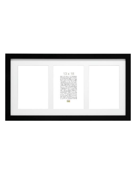 Image DEKNUDT FRAMES S66KA3 Galerie 3x13x18 Holz schwarz mit Passepartout