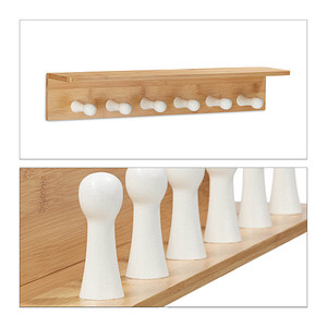 Image relaxdays Handtuchhalter braun