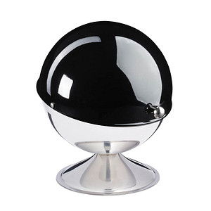 Image relaxdays Zuckerdose silber, schwarz