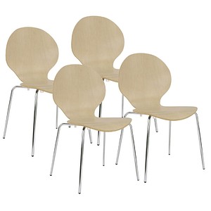 Image 4 Nowy Styl Schalenstühle Cafe VI ahorn Holz