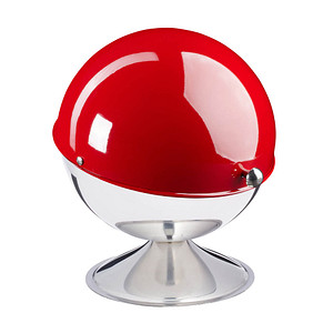 Image relaxdays Zuckerdose silber, rot