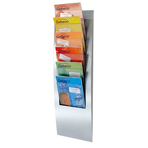 Image kerkmann Wand-Prospekthalter Varia, DIN A4 hoch, 6 Fächer