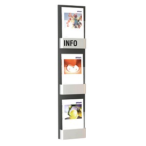 Image kerkmann Wand-Prospekthalter First, 3 Fächer