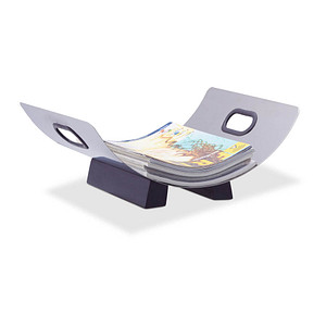 Image relaxdays Kaminholzkorb silber, schwarz 41,0 x 33,0 x 16,0 cm