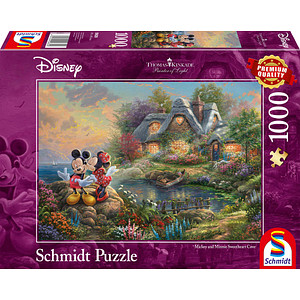 Image Schmidt Disney Thomas Kinkade Sweethearts Mickey & Minnie Puzzle 1000 Teile
