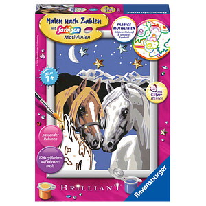 Image Ravensburger Malen-nach-Zahlen Pferdeliebe mehrfarbig