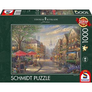 Image Schmidt Thomas Kinkade Café in München Puzzle 1000 Teile