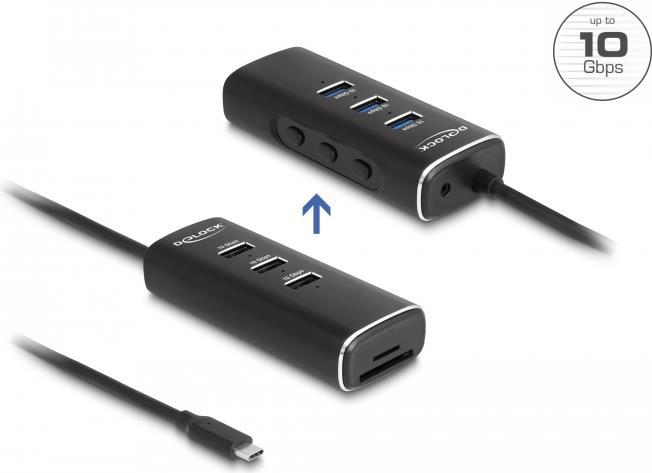 Image DELOCK 3 Port USB 10 Gbps Hub