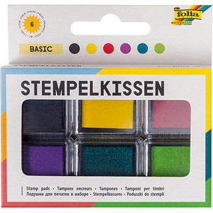 Image folia Stempelkissen Set "Basic", 6-farbig sortiert