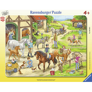 Image Ravensburger Auf dem Pferdehof Puzzle 40 Teile