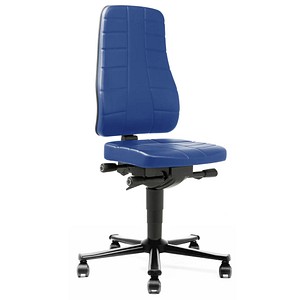 Image bimos Arbeitsdrehstuhl All-In-One blau Kunstleder