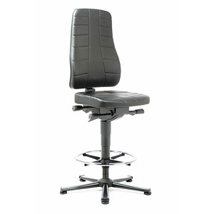 Image bimos Arbeitsdrehstuhl All-In-One schwarz Kunstleder