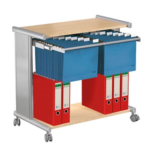 Image kerkmann Hängemappen-Wagen Pragma, zweireihig, buche