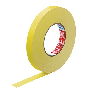 Image TESA Gewebeband, 19 mm x 50 m, gelb hoch wetterfest, reißfest, aber von Hand ei