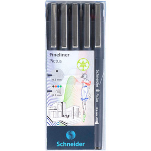 Image Schneider Pictus Fineliner-Set schwarz 5 St.