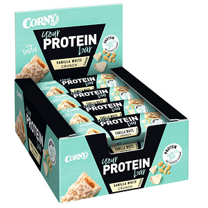 Image CORNY Your Protein bar Vanilla White Crunch Proteinriegel 12 Riegel