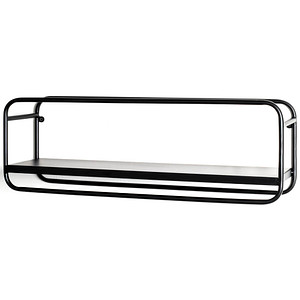 Image HAKU Möbel Wandregal schwarz 60,0 x 15,0 x 20,0 cm