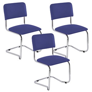 Image 3 Nowy Styl Besucherstühle Sylwia blau Stoff