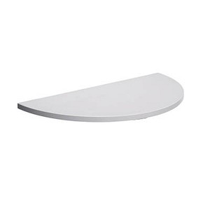 Image SODEMATUB Verbindungsplatte lichtgrau, halbrund 80,0 x 40,0 x 1,9 cm