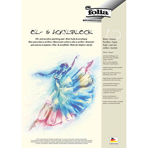 Image folia Öl- und Acrylblock, DIN A4, 290 g/qm, 10 Blatt