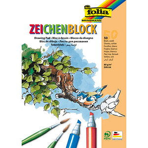 Image folia Zeichenblock, 80 g/qm, DIN A4, 50 Blatt