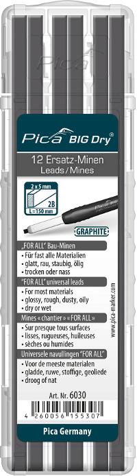 Image PICA-MARKER BIG DRY Minen-Set FOR ALL graphit