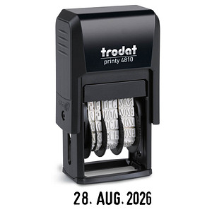 Image trodat Datumstempel printy-dater 4810 selbstfärbend schwarz