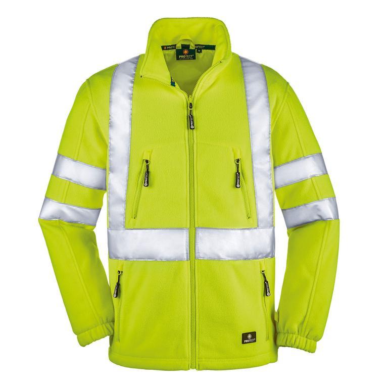 Image 4PROTECT® Warnschutz-Fleecejacke SEATTLE, hellgelb | Größen XS - 6XL