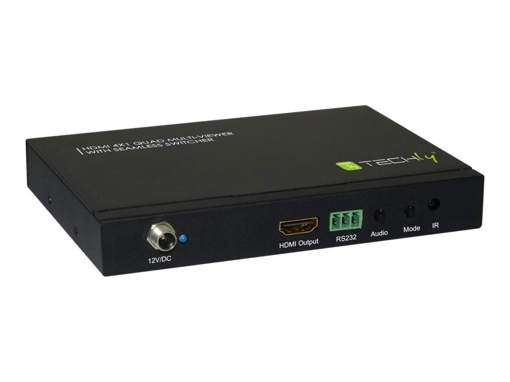 Image TECHLY HDMI Switch 4X1 Quad Multi-Viewer
