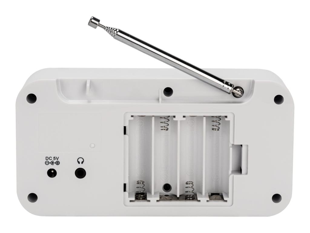 Image DENVER DAB-42 Taschenradio DAB+, UKW Weckfunktion Weiß