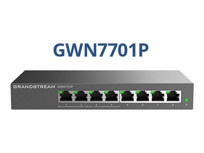 Image GRANDSTREAM GWN7701P - Unmanaged - Gigabit Ethernet (10/100/1000) - Power over 