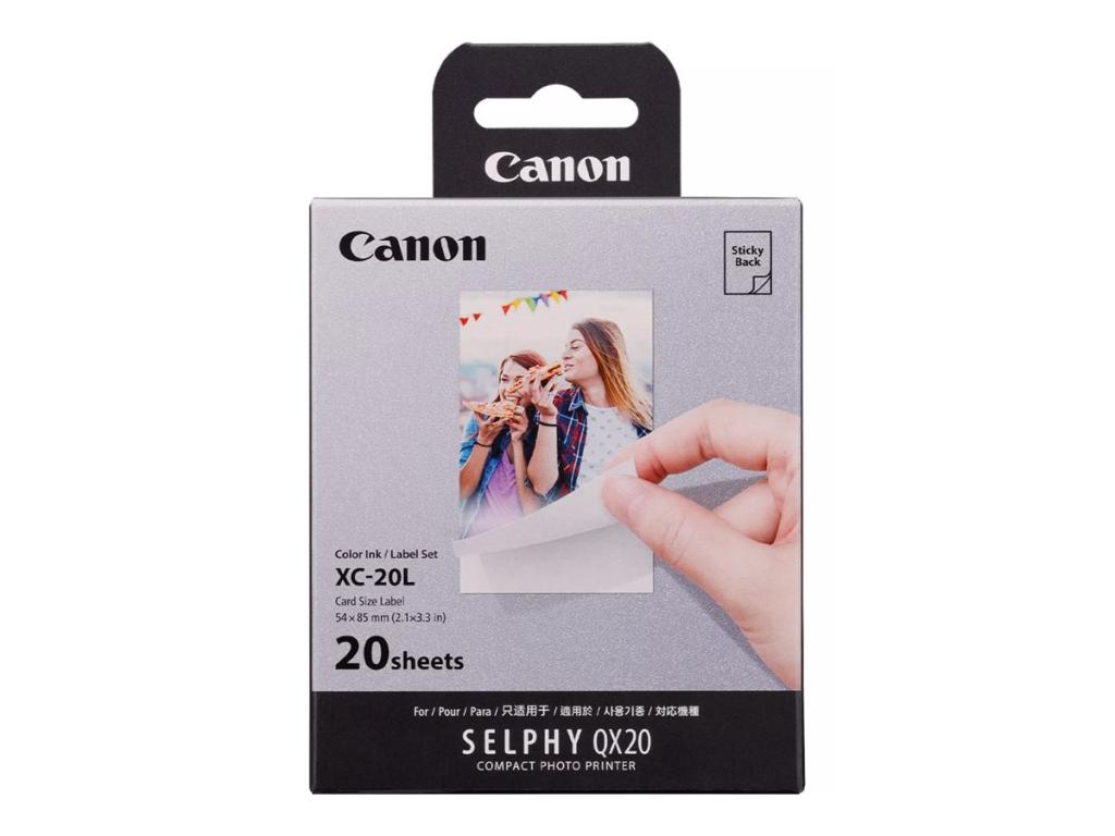 Image Canon Fotopapier-Set XC-20L 5,4 x 8,5 cm glänzend 1 Set