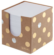 Image herlitz Zettelbox Pure Glam, 90 x 90 mm, braun