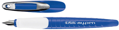 Image herlitz Füllhalter my.pen, Federbreite: L, blau/weiß