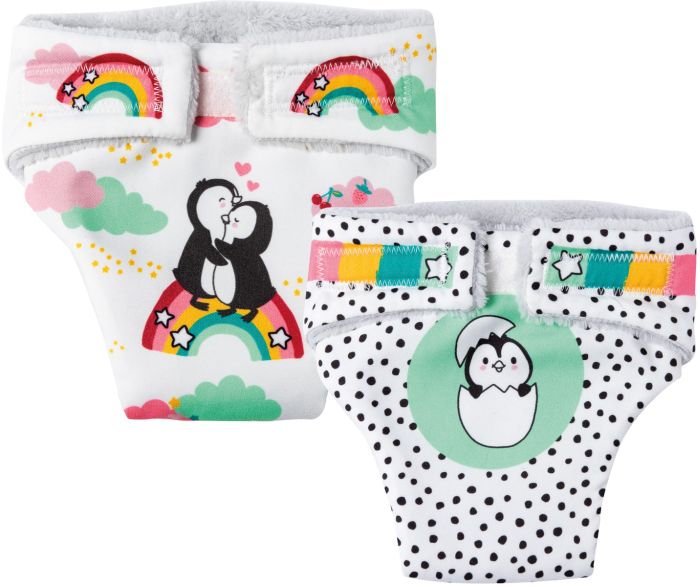 Image Pu-Stoffwindeln Pinguin 2er, 35-45cm