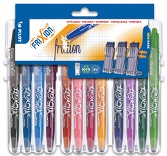 Image PILOT Tintenroller FRIXION BALL 07 Set2Go, 12er Etui