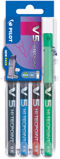 Image PILOT Tintenroller Hi-Tecpoint V5 Set2Go, 4er Etui