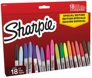 Image Sharpie Permanent-Marker FINE, 18er BIG PACK "Red"