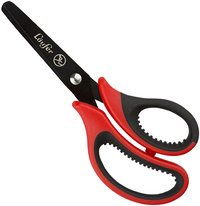 Image Läufer Ergonomische Bastelschere, Länge: 130 mm, rot/schwarz