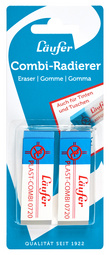 Image Läufer Kunststoff-Radierer PLAST COMBI, 2er Blisterkarte