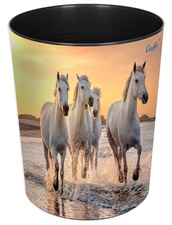 Image Läufer Papierkorb Pferde am Strand