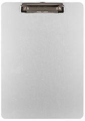 Image Läufer Klemmbrett, aus Aluminium, DIN A4, flache Klemme