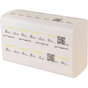 Image Green Hygiene® Papierhandtücher INGEBORG Interfold-Falzung 2-lagig 3.000 Tücher