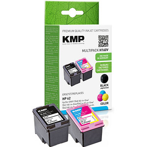 Image KMP Tintenpatrone ersetzt HP 62 (C2P04AE, C2P06AE)
